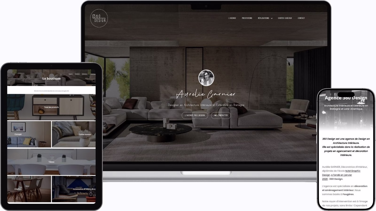 Site vitrine d'une agence d'architecture - C&S Web
